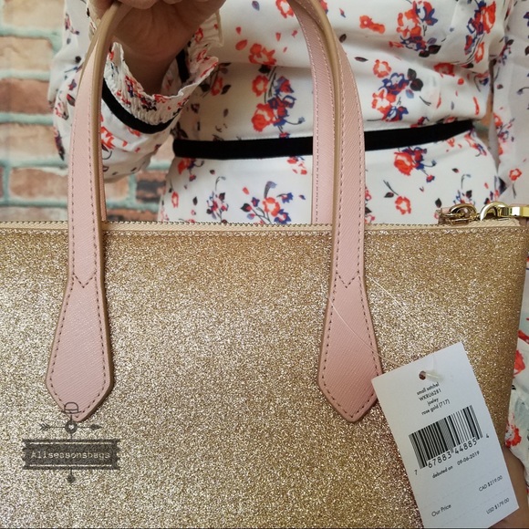 Kate spade SMALL Joeley Satchel crossbody gold BAG - Picture 5 of 8